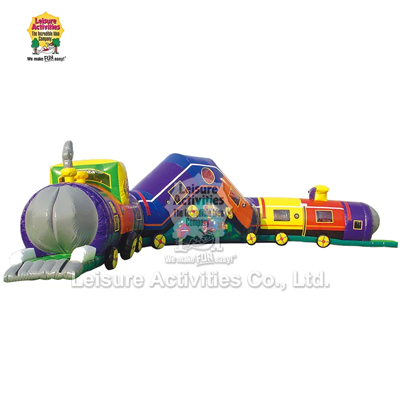 Chuggy Choo-Choo тунел за ползи на надувување Chuggy Choo-Choo тунел за ползи на надувување