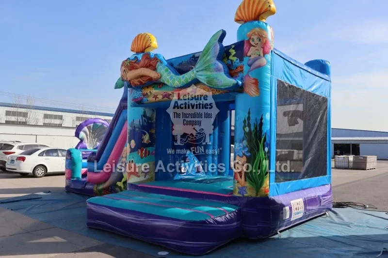 Super Inflatable Multiplay Mermaid Bouncy Castles